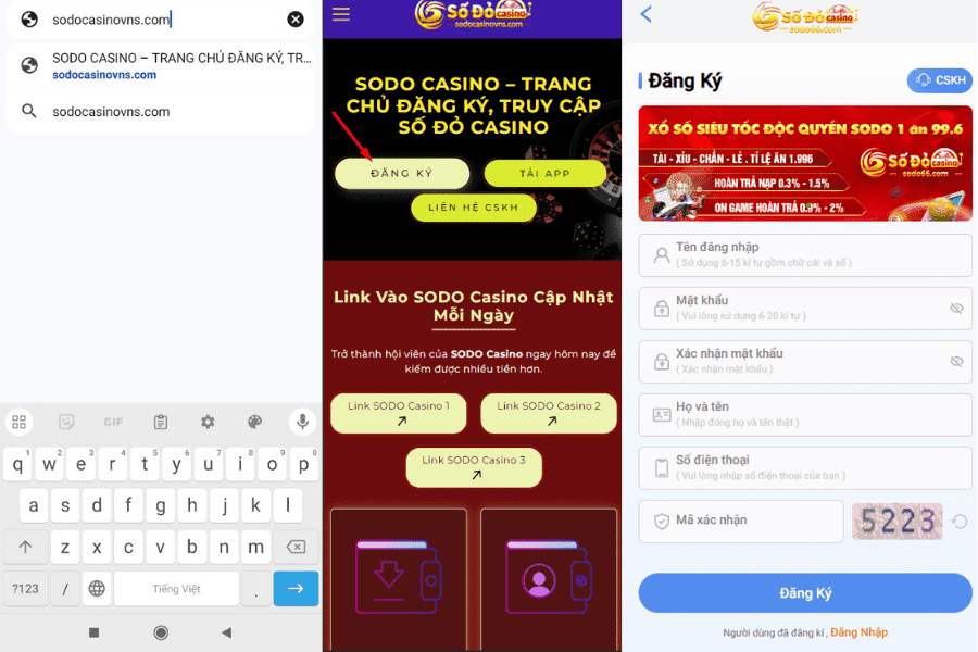 đăng ký tài khoản tham gia hoàn thua casino