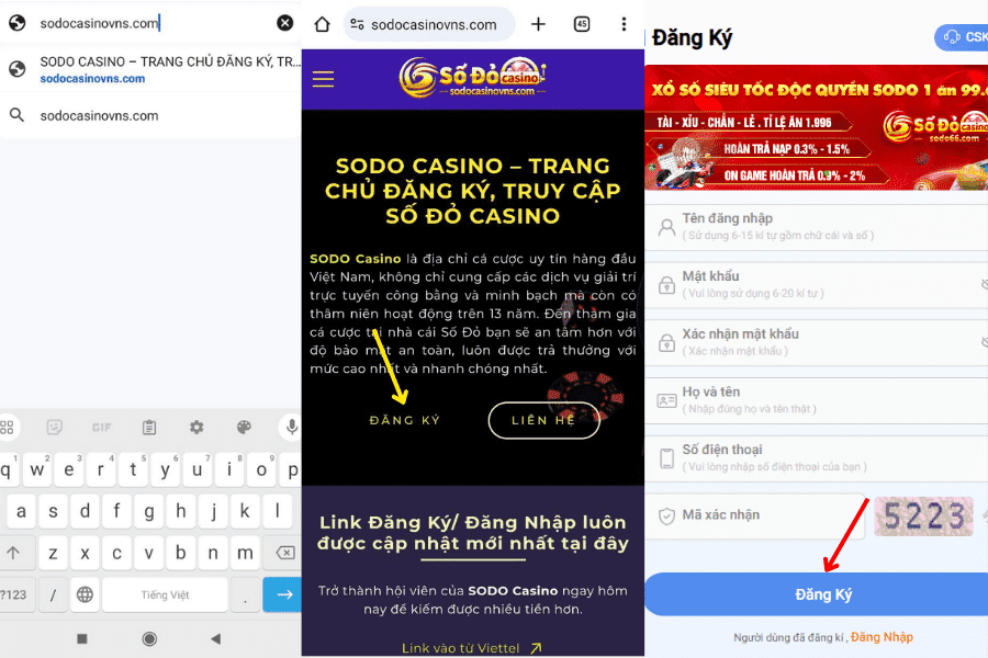 đăng ký tài khoản sodo casino tham gia nghìn tỷ hồng bao